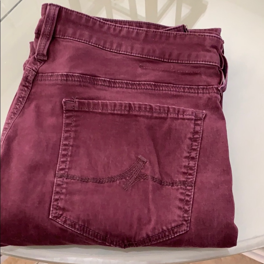 Men’s Maroon Denim